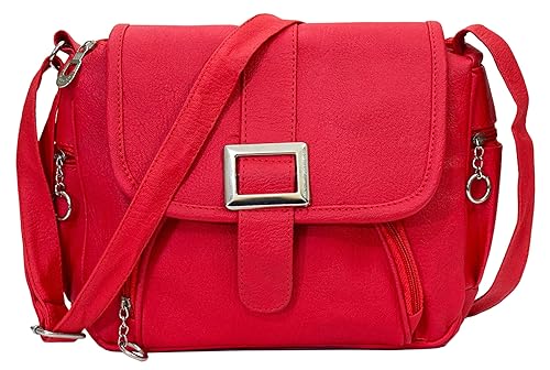 red fur bag
