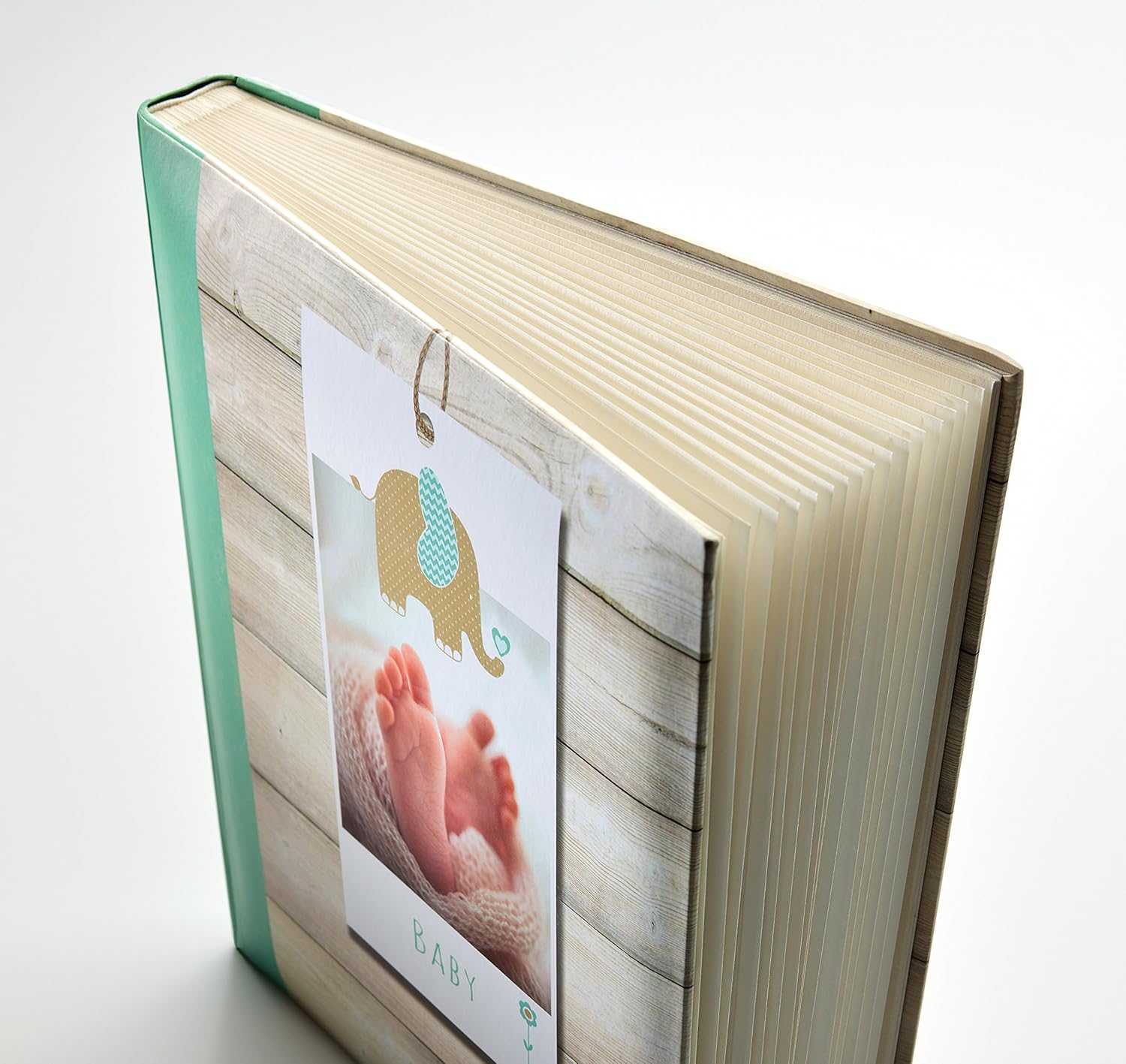 Walther Design UK 147 Welcome A Baby Photo Album 28 x 30.5 cm Green - Image 3