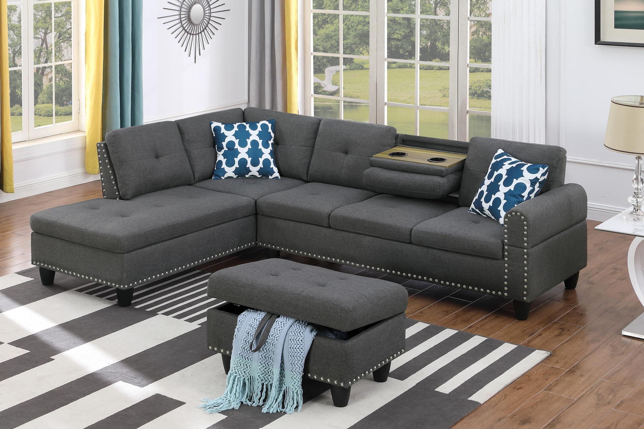 Photo 1 of **MISSING PIECES, SOLD FOR PARTS, NO RETURNS***
Devion Furniture Regis Sectional Sofa