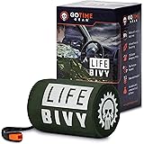 Go Time Gear Life Bivy Emergency Sleeping Bag Thermal Bivvy - Use as Emergency Bivy Sack, Survival Sleeping Bag, Mylar Emerge