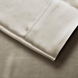 Lanest Housing Silk Satin Sheets, 4-Piece Queen
