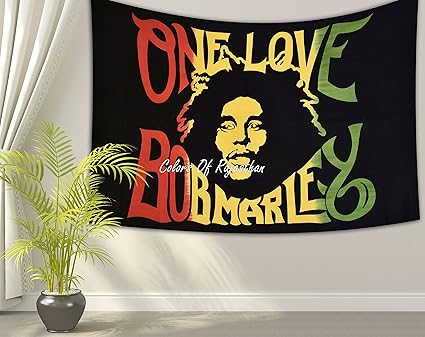 Amazon Com Colors Of Rajasthan Bob Marley Tapestry Indian Wall