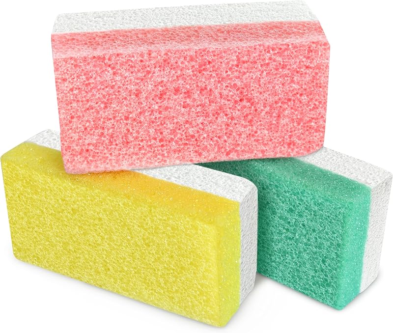 SALVMARY Foot Pumice Stone 3pk - Callus Remover, Dead Skin Exfoliator, Pedicure