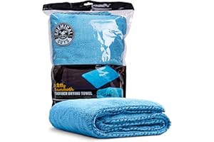 Chemical Guys Woolly Mammoth Large Microfiber Drying Towel - 36 x 25 Inch Blue, Ultra Plush Super Absorbent Car Drying Towel for Cars, Trucks, SUVs, Motorcycles, RVs, and Auto Detailing