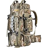NEW VIEW Hunting Backpacks for Men 60L, Camo Hunting Bags for Deer Elk, Waterproof Large Pack with Rain Cover