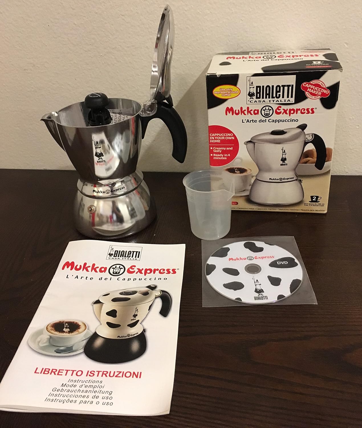 2 Cup Bialetti Mukka Express Stainless 