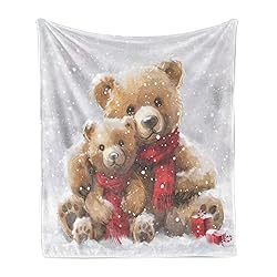 Ambesonne Christmas Throw Blanket, Classic Oil
