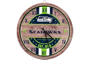 FOCO NFL Wooden Barrel Wall Clock