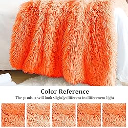 JONIYEAR Extra 2.8" Long Hair Fluffy Faux Fur Throw