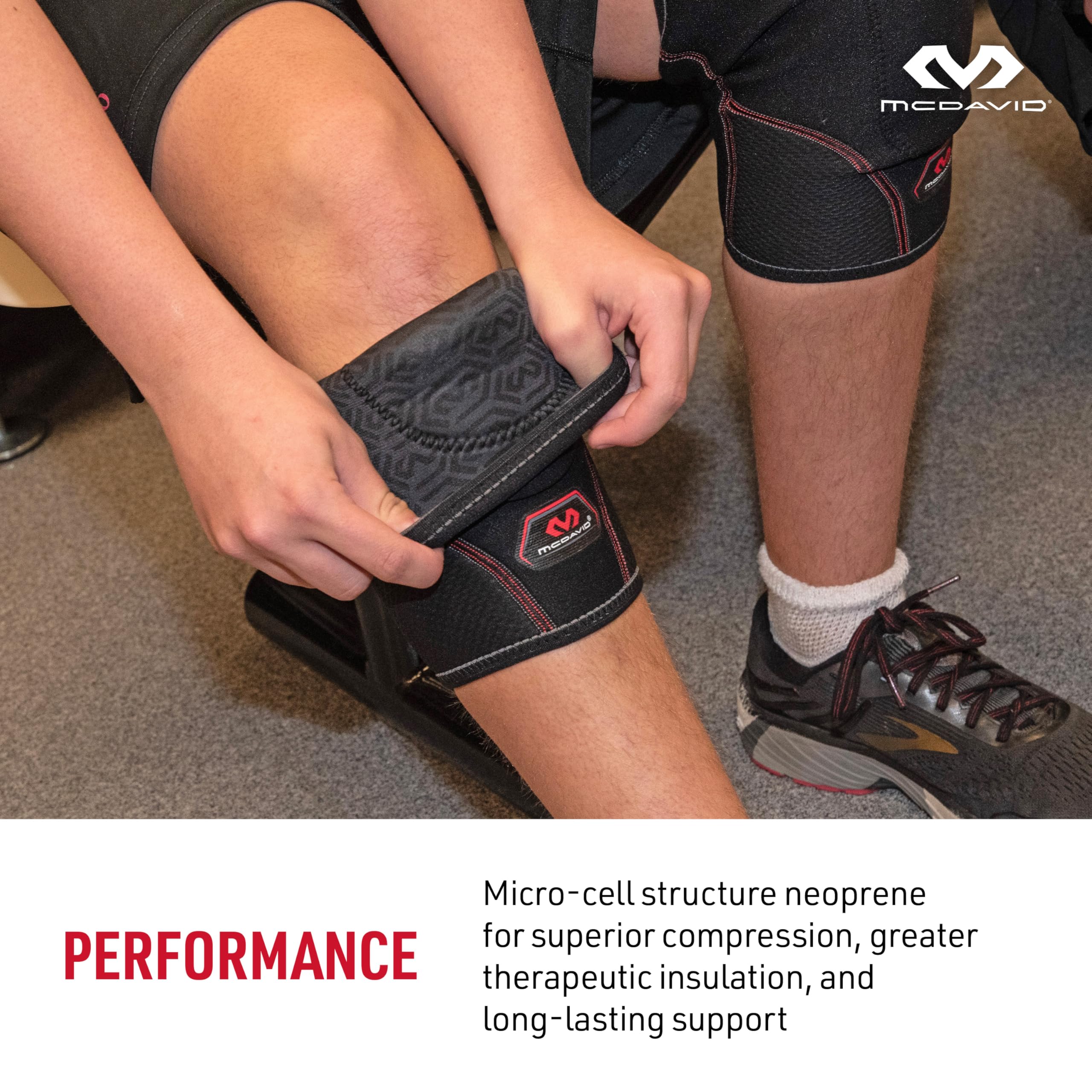 McDavid Knee Pad with Thick Gel Insert for Impact Absorption. Compression Sleeve for Support and Protection. Sorbothane Sponge. For Sports and Activities like Wrestling, Volleyball, Lacrosse Gardening, Home Work. Left or Right Knee