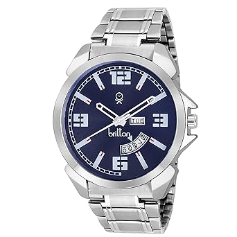 Britton Analogue Blue Dial Mens Watch-Br-Gr181-Blu-Ch