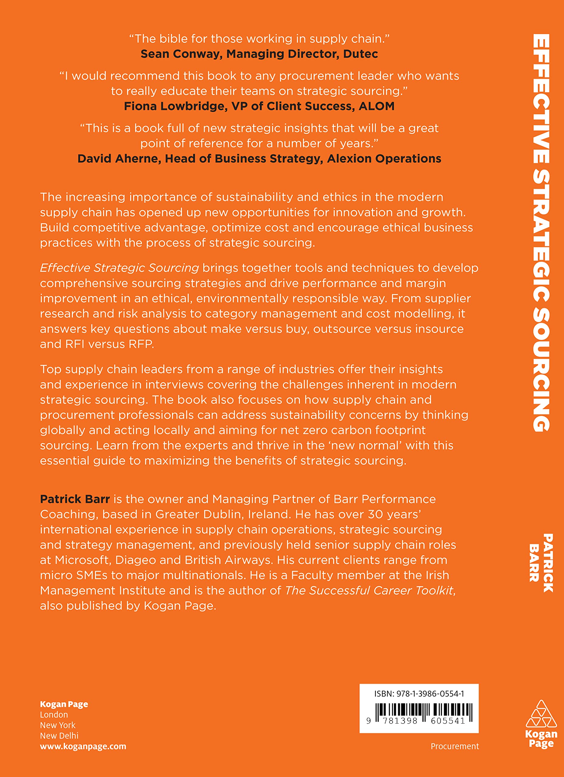 Effective Strategic Sourcing: Drive Performance with Sustainable Strategies for Procurement Effective Strategic Sourcing: Drive Performance with Sustainable Strategies for Procurement Paperback