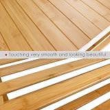 SMIBUY Bamboo Shoe Rack Bench 3-Tier Organizer Natural view 8