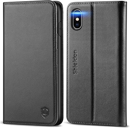 Amazon Com Shieldon Iphone Xs Max Case Genuine Leather Iphone Xs