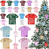 Soaoo CNA Christmas Nurse Coworker Ornament Nursing Gifts Medical Christmas Ornaments Appreciation Gift Nurse Practitioner Decor for Women Doctor Physician Assistant Nursing School End of Year(24 Pcs)