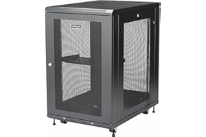 StarTech.com 4-Post 18U Server Rack Cabinet, 19" Data Rack Cabinet for IT / Network Equipment, with Adjustable Mounting Rails