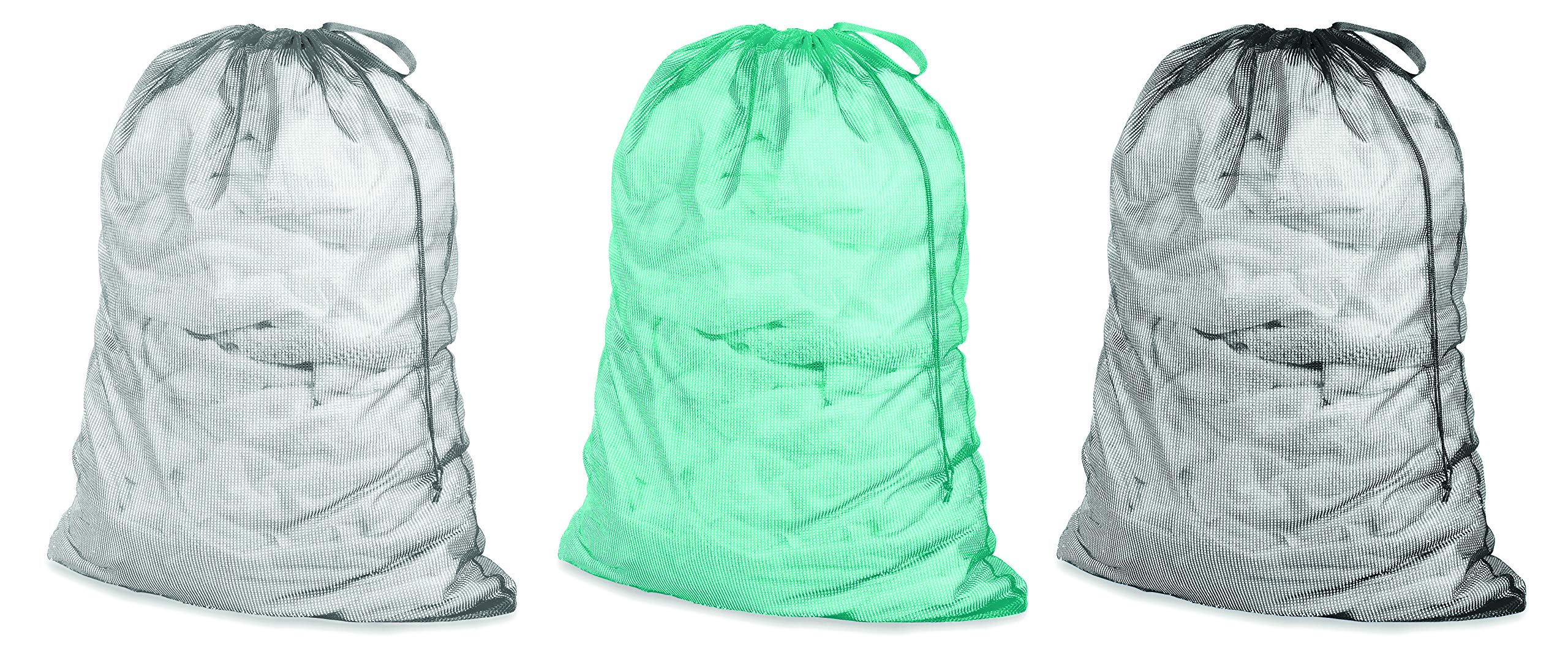 Whitmor Large Mesh Laundry Bag, Assorted Colours (91.5 x 61 cm) Colour Will Vary - See Images
