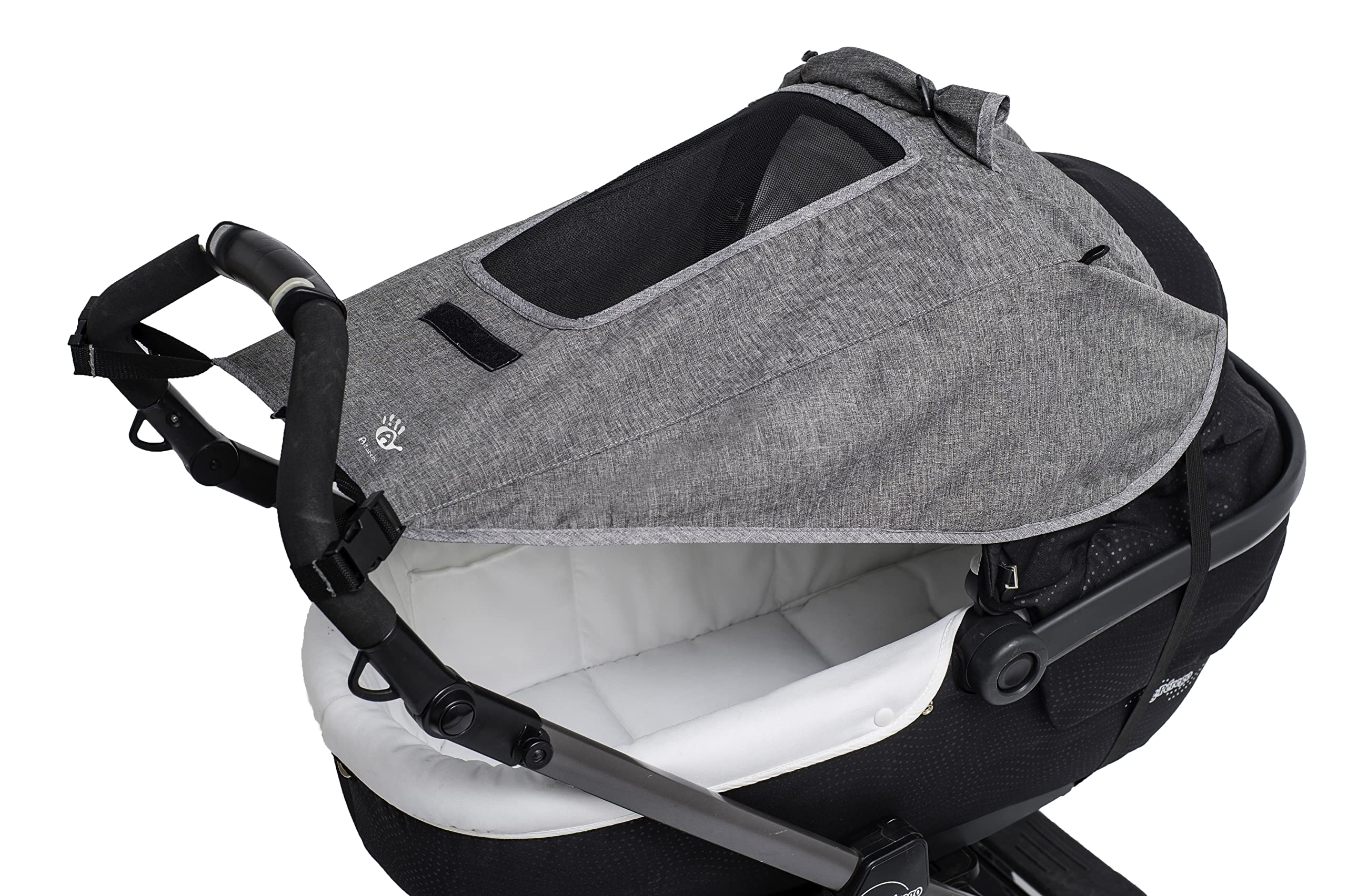 Altabebe AL7014-33 Lifeline Deluxe Sun Shade with Side Protection and Window on The Surface Light Grey