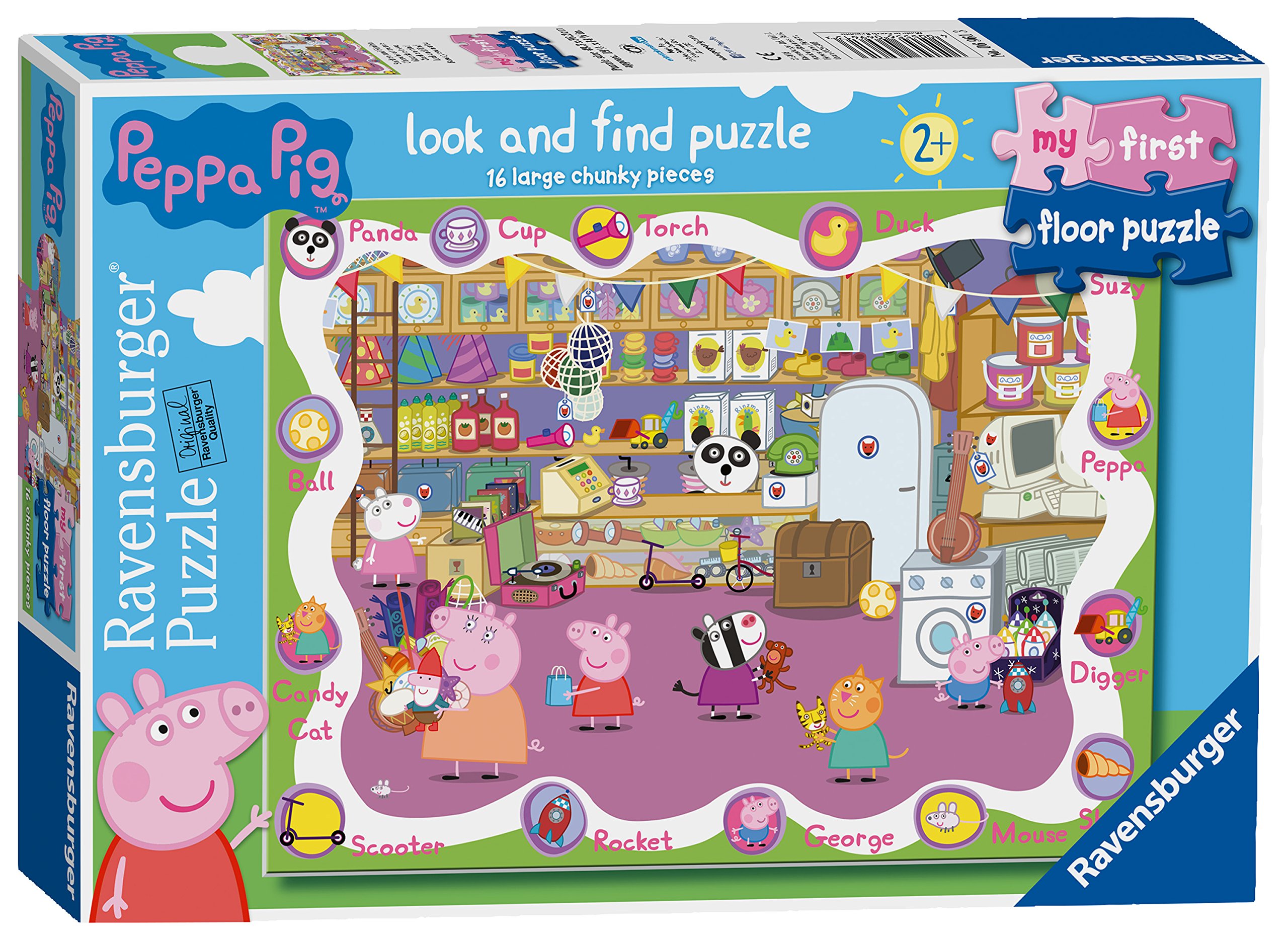 Ravensburger My First Floor Puzzle - Peppa Pig, 16pc Jigsaw Puzzle