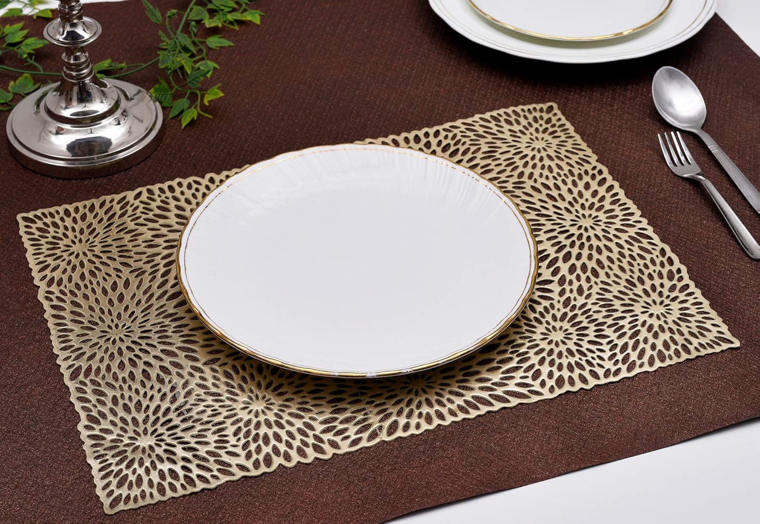 Best gold placemats for dining table set of 12