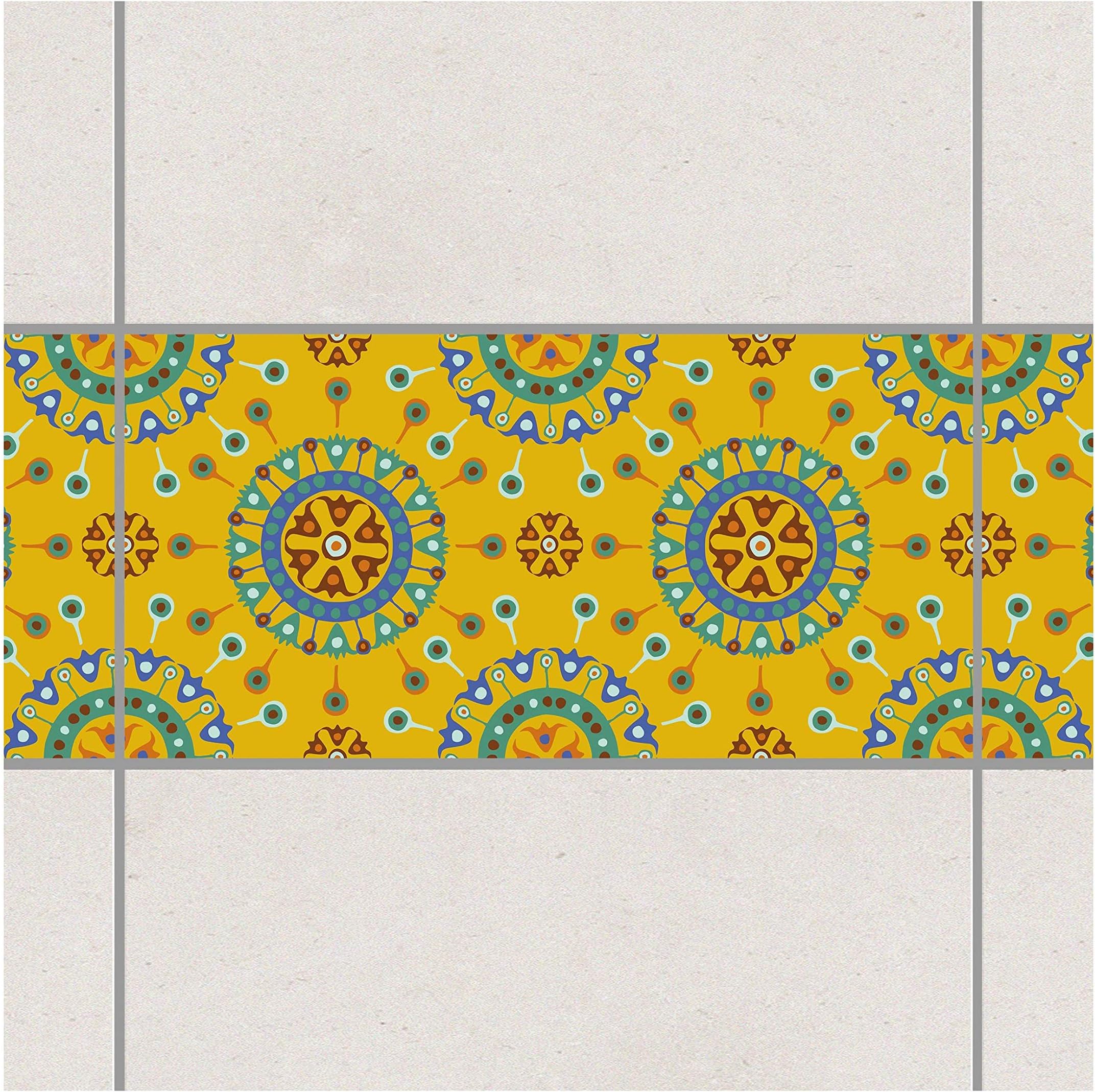 Tile Border - Wayuu Design 30cm x 60cm, Set Size:4 piece