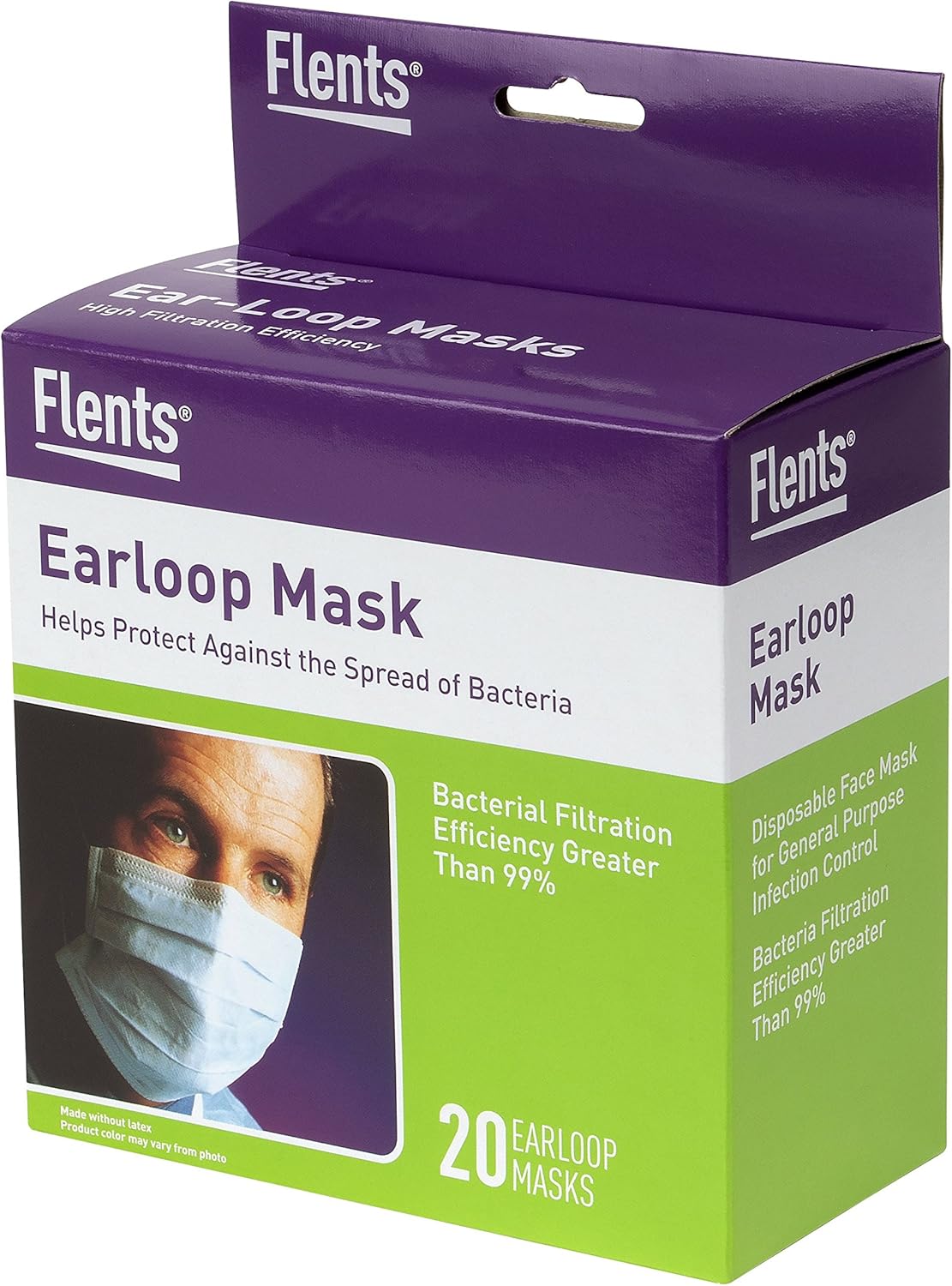 Flents High Filtration Efficiency EarLoop Mask 20 Per Box by Flents Amazon.ca Health