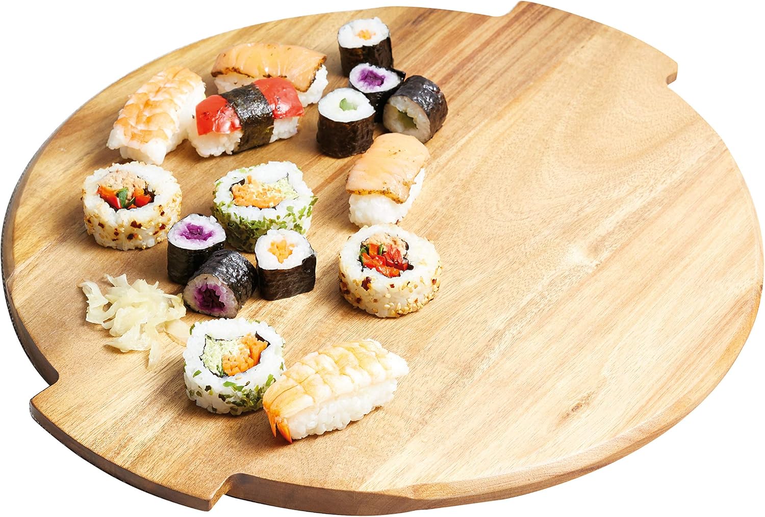 MasterClass Lazy Susan Turntable Platter, Wood, Brown, 39 x 35 cm