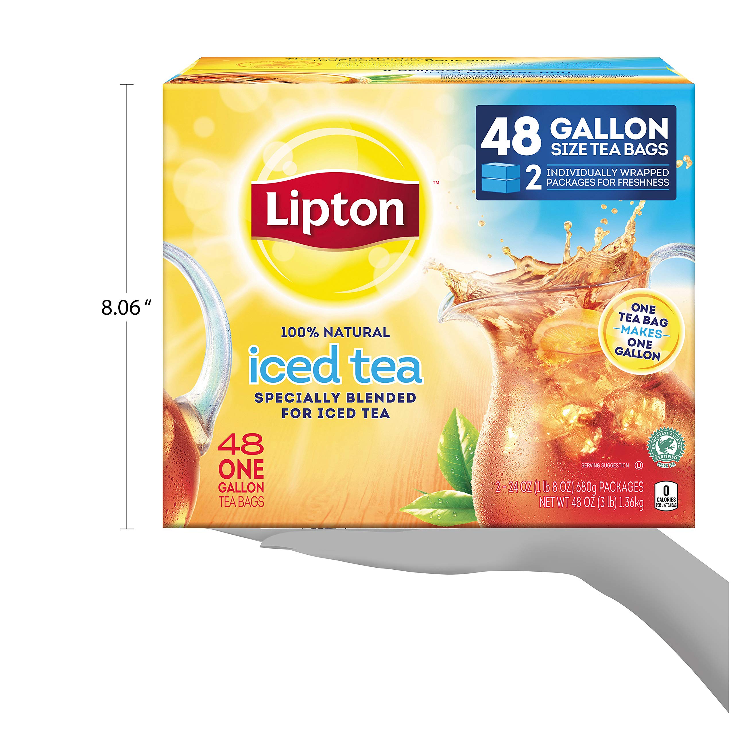 Lipton GallonSized Black Iced Tea Bags, Unsweetened, 48 ct Buy