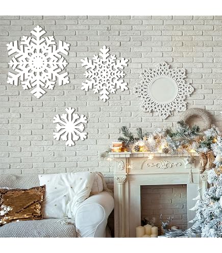 Hogardeck Metal Snowflake Christmas Wall Decor - Sparkling Crystal Accents For Indoor/Outdoor - View #12