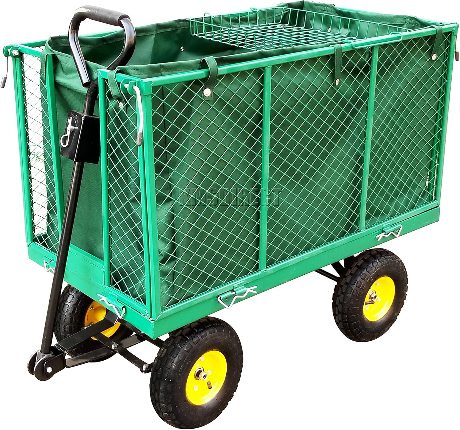 Super Saturday FoxHunter Heavy Duty Extra Large Garden Trolley Cart Wheelbarrow 500kg Max Load