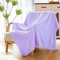 Vessia Flannel Fleece Throw Blanket for