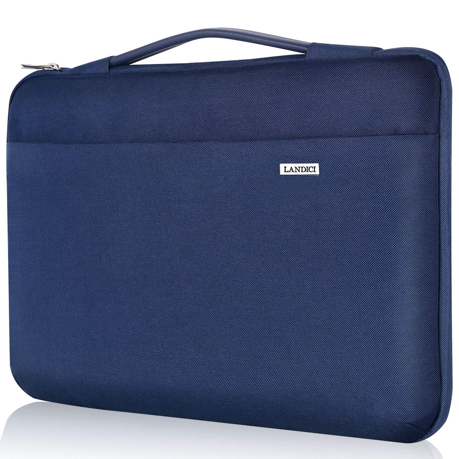 LANDICI Laptop Case Sleeve 13 13.3 Inch with Handle, 360°Protective Waterproof Computer Cover Bag for MacBook Air 13 M1/M2/M3, MacBook Pro 13, Ipad Pro 13 2024, Blue