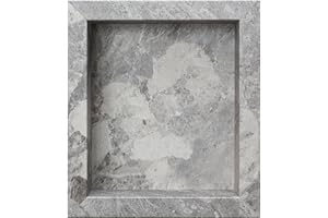 Palisade 17.5 in. x 15.5 in. Vinyl Waterproof Shower Niche Insert in Silver Lake