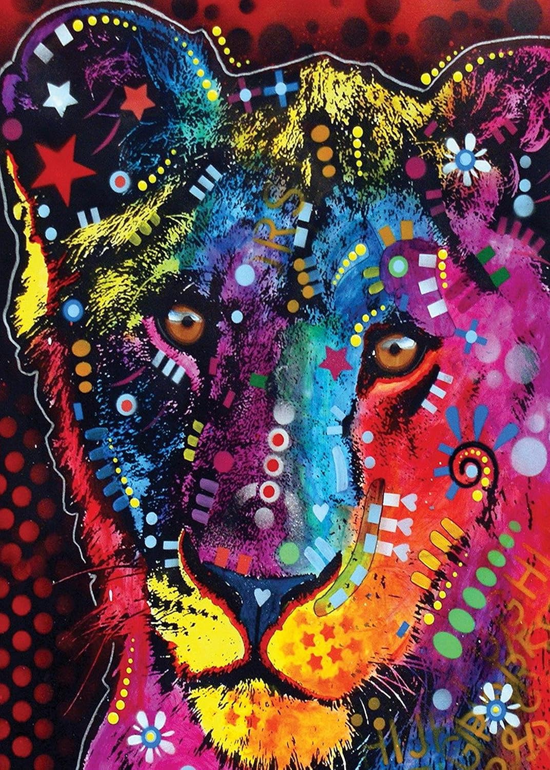 Diamond Arts,Cheetah Diamond Pinting Kits for Adults 5D Full Round