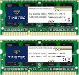 Timetec 16GB Kit (2x8GB) DDR3L/DDR3 1600MHz SODIMM 1.35V CL11
