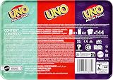 Mattel UNO Card Game with 2 Add-On Packs in Collectible Tin view 6