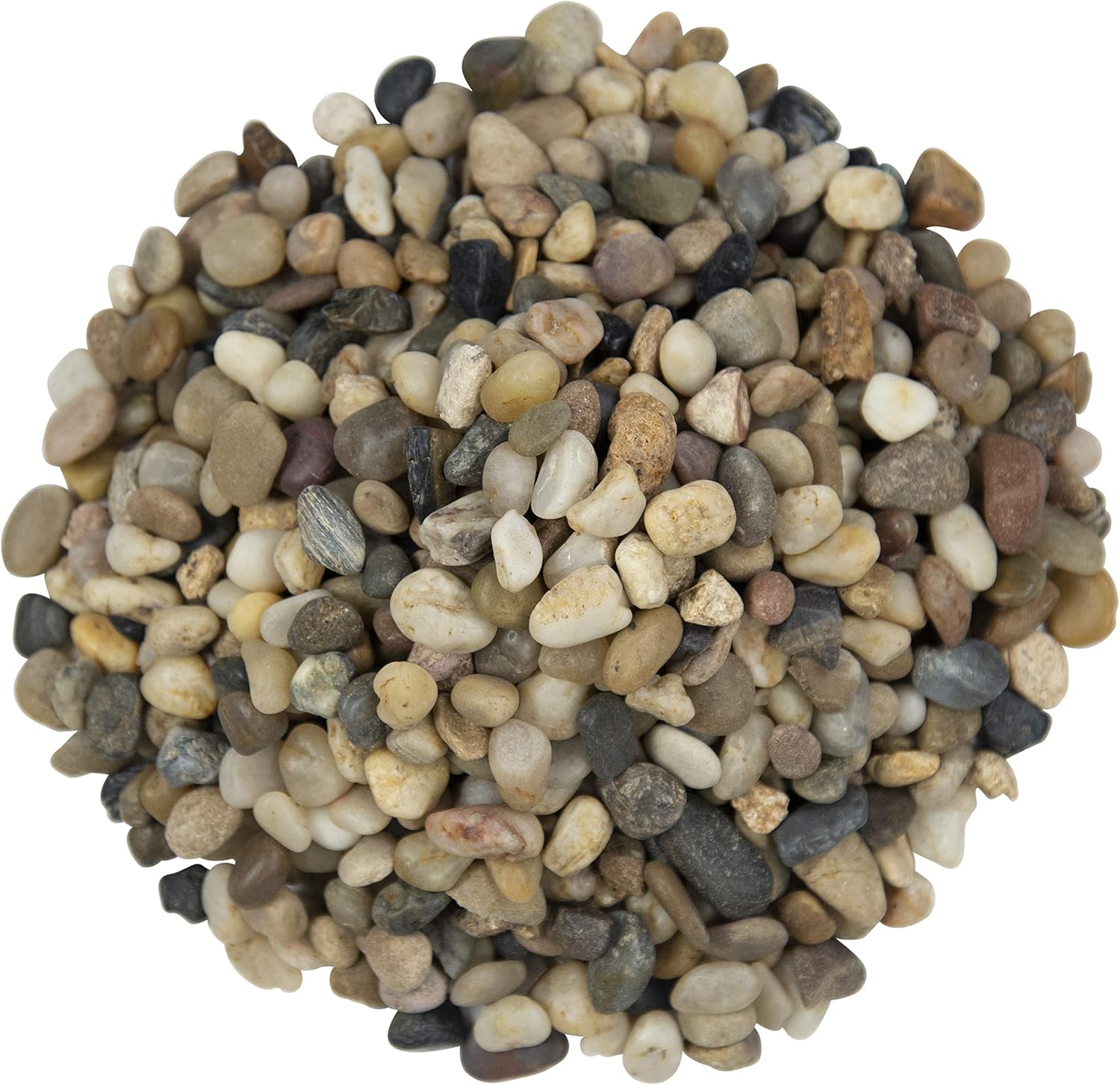 Hardscaping Materials - MSI Decorative Polished Mixed Pebbles, 0.4 inch, Multicolor, 40 lb. Bag