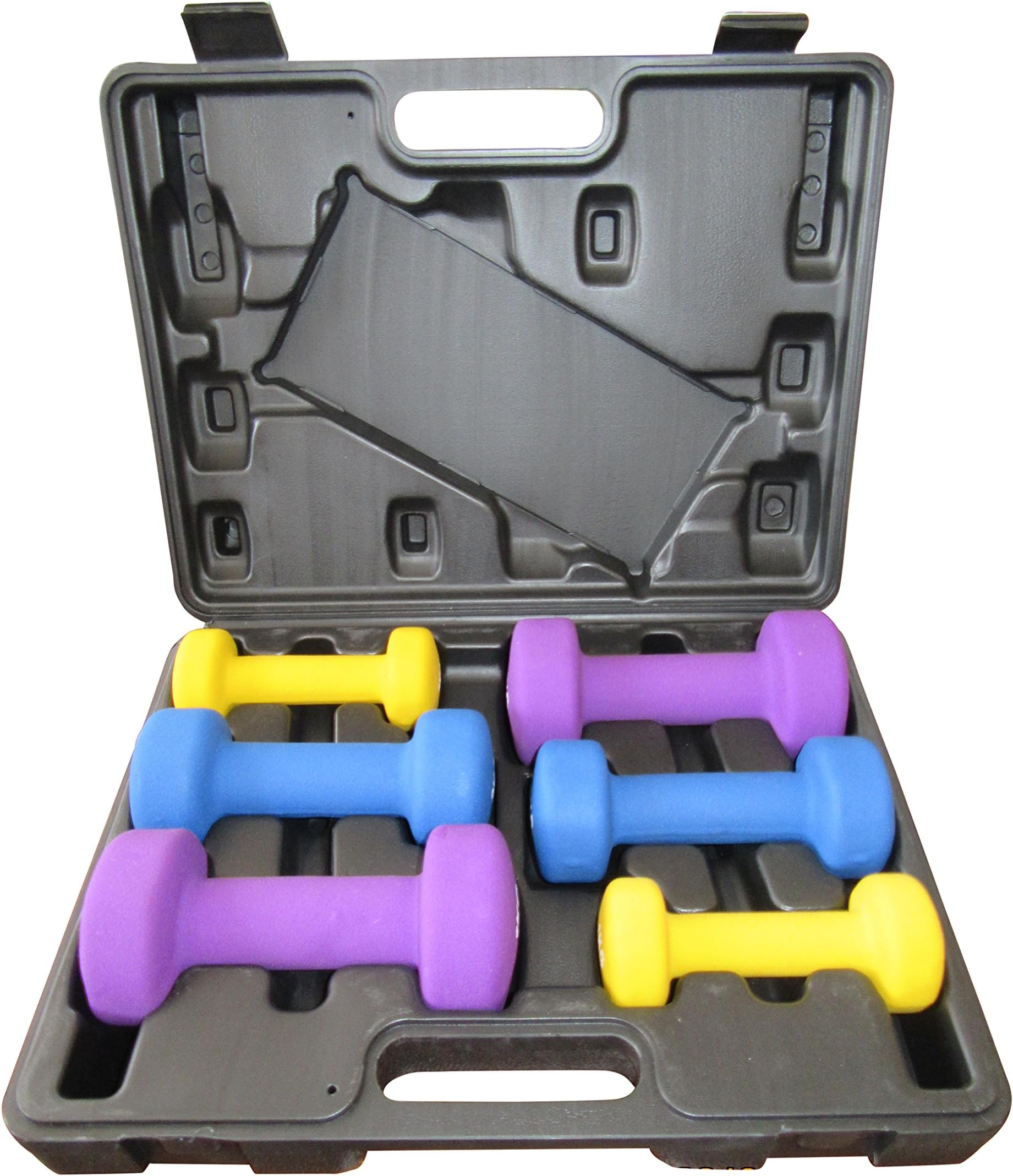 Body Toning Women's Neoprene Dumbbell Set - Multi-Colour
