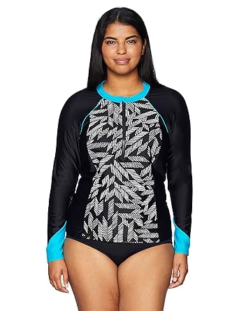 plus size rash guard zipper