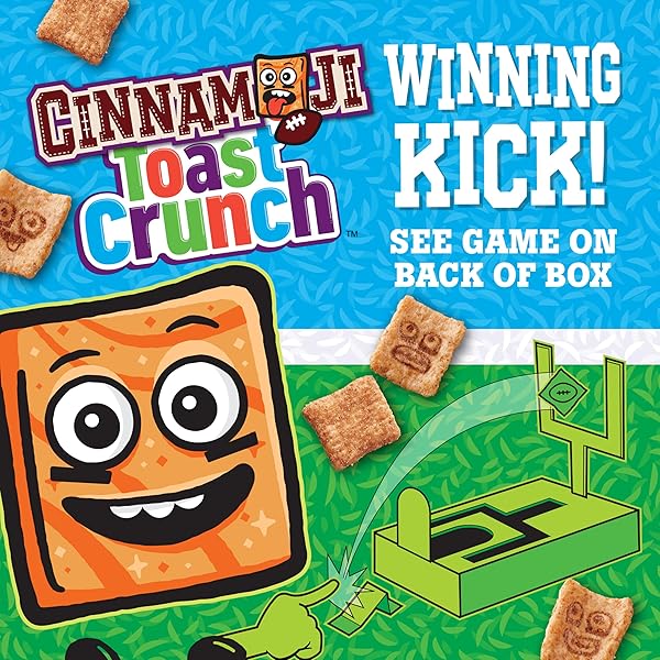 CINNAMON TOAST CRUNCH BREAKFAST CEREAL, CRISPY CINNAMON CEREAL, GIANT SIZE, 27 OZ
