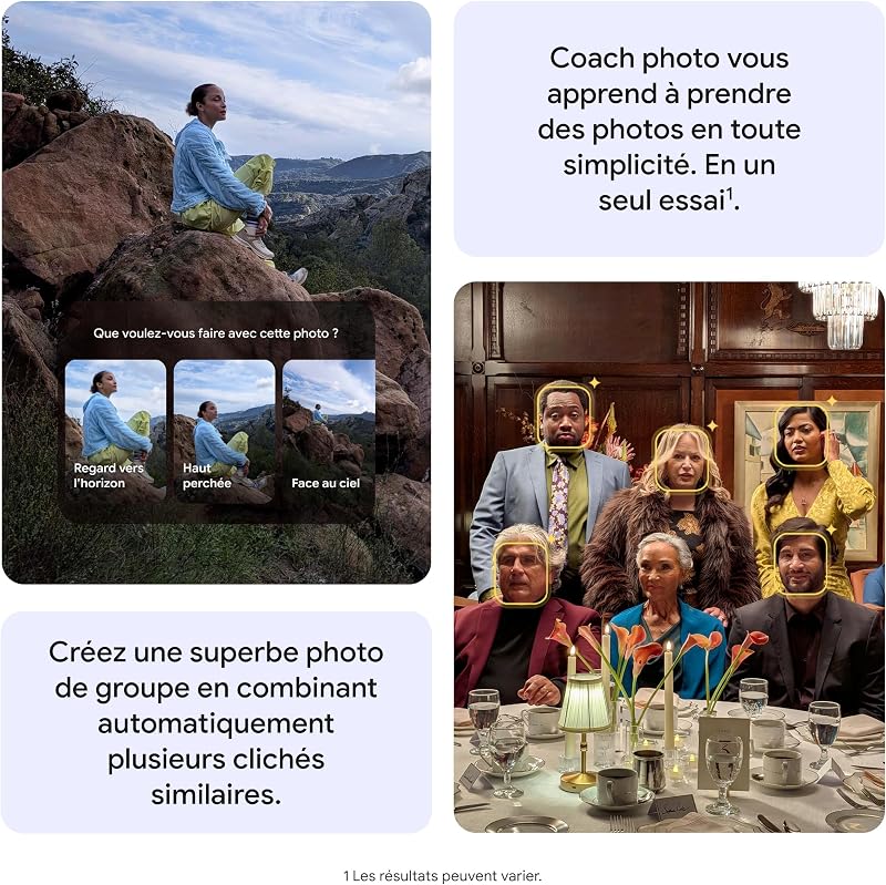 Pixel 10a – Sept Ans de mises à Jour et de Nouvelles fonctionnalités, Plus de 30 Heures d'autonomie, Coach Photo, Gemini Live, Sécurité Pixel – Lavande, 128GB