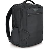 EVERKI Studio Expandable Laptop Backpack for Men & Women – Business and Travel Backpack, Carry-On Backpack for Office & Travel, Professional Backpack, 15-Inch MacBook & Laptop Bag, 26L Capacity, Black