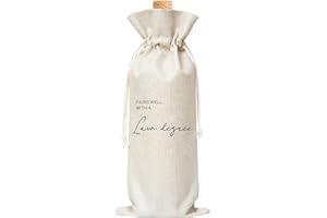 TEDEA Lawyer Graduation Wine Gift Bag, Pairs Well With a Law Degree Graduation Gift Wine Bag for J.D. Law School Graduation, Bar Exam Gift, Law Student, 1 Pc Burlap Wine Bottle Cover Bag (f11)