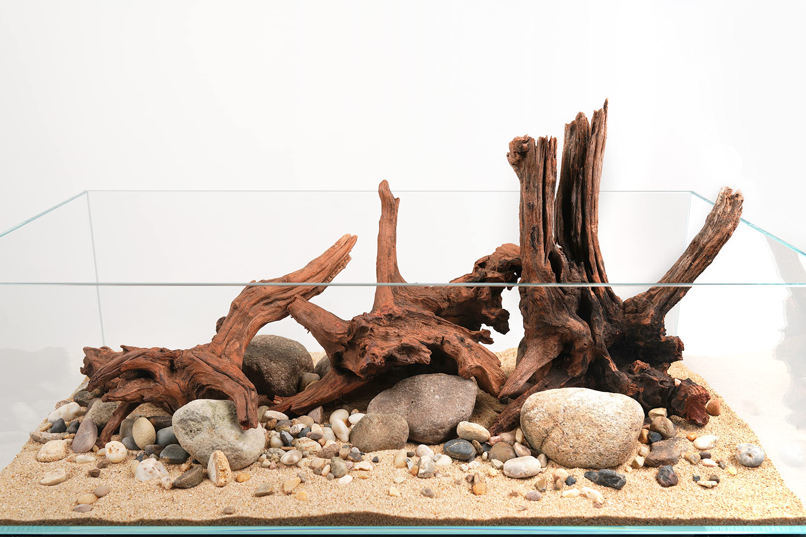 Photo 1 of LANDEN Panna Natural Driftwood for Aquarium Decor Freshwater Fish Tank(12-14 inches, 30-35cm) 4pcs Terrariums Vivariums Reptile and Amphibian Enclosures Lizard Bearded Dragon Tortoise Various Shapes