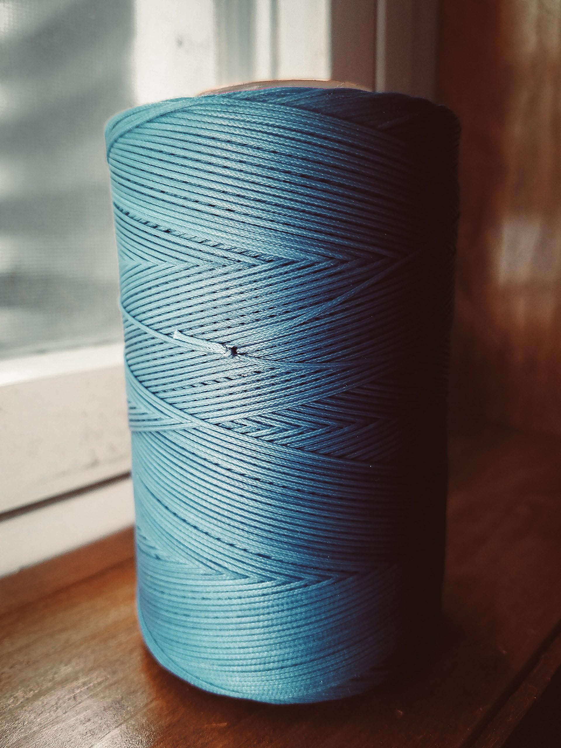 Ritza 25 Tiger Thread - Egyptian Blue - 500 Meter Spool Factory Sealed Polyester Thread - Leather Hand Sewing … (1.0mm)