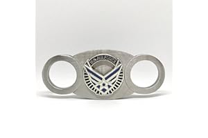 US Air Force Cigar Cutter, Self-Sharpening Double Guillotine Blades Cutters for Cigars in Gift Box by Cigar Cutters by Jim (AFC 4)