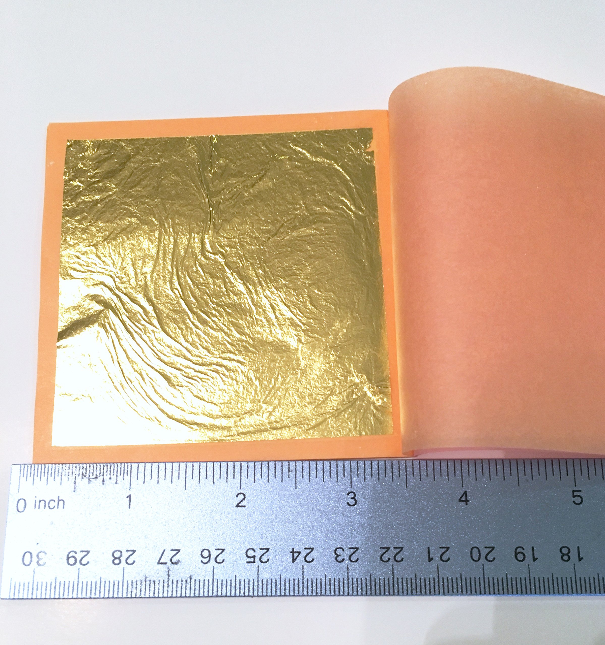 Slofoodgroup 24 Karat Edible Gold Leaf Loose Sheet (25 Sheets Gold Leaf