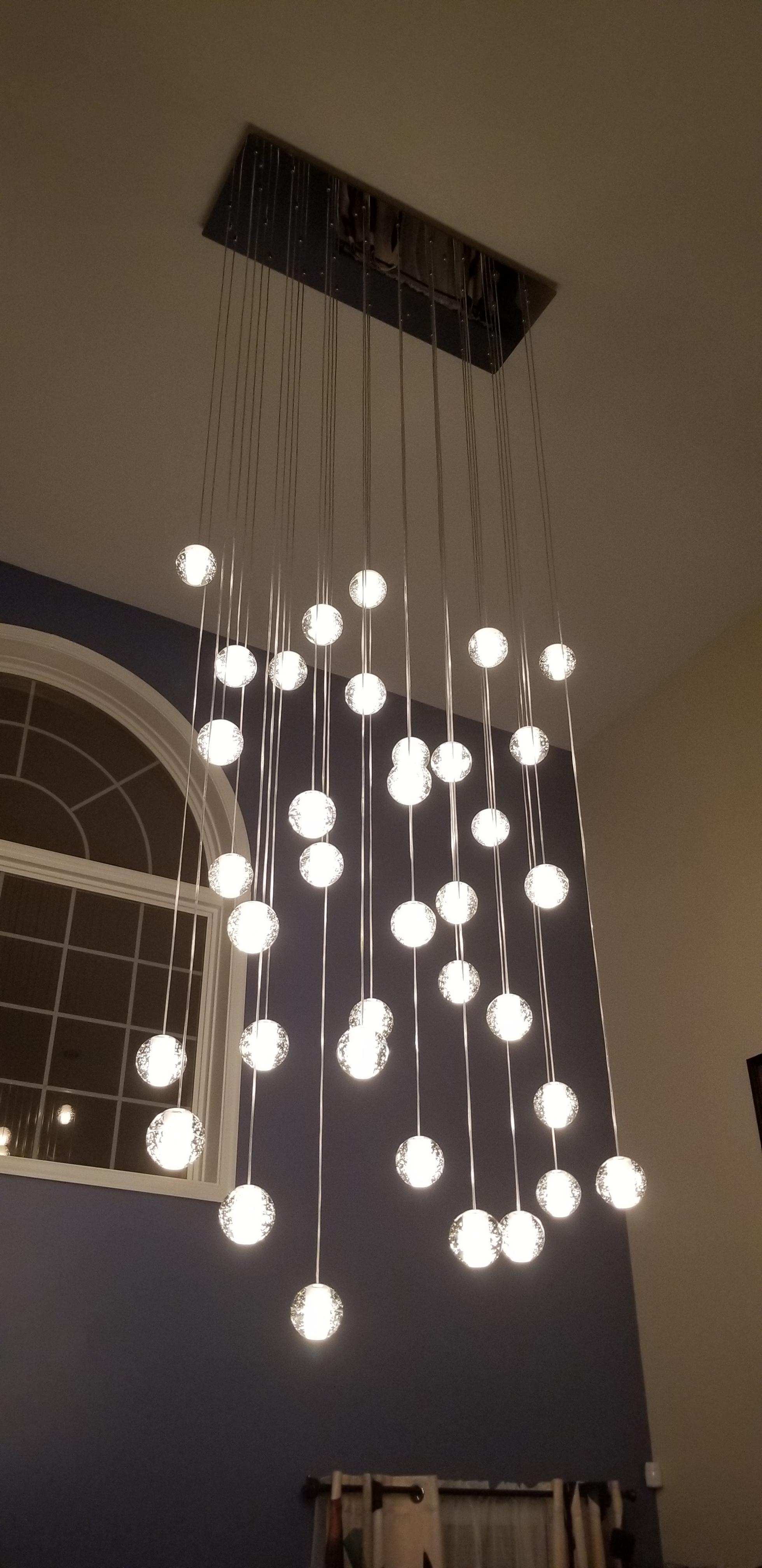 $72/mo - Finance KJLARS Crystal Chandelier LED Modern Pendant Light ...