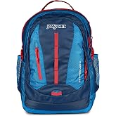 JanSport 39L Odyssey Backpack &ndash; 15 Inch Laptop Sleeve, Navy | 3L Hydration Pack Pocket, Tuck-Away Hip Belt, Ergonomic Padding for Travel