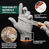 BeaverCraft CRG Cutting Cut Resistant Gloves Level 5 Wood Carving view 6